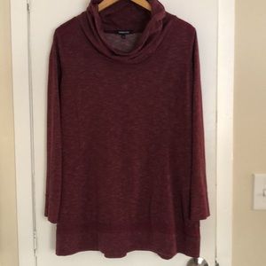 Maroon Cowl Neck Sweater